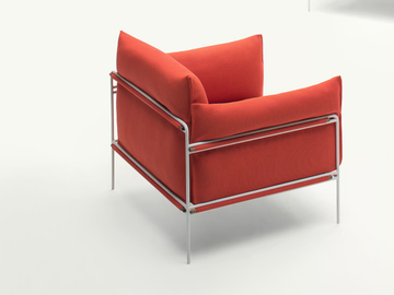 KABÀ - Fabric garden armchair with removable cover by Paola Lenti - view 3
